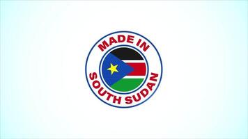 Made In South Sudan Badge Design Animation video