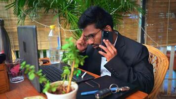 Corporate Professional Talking Call While Working video