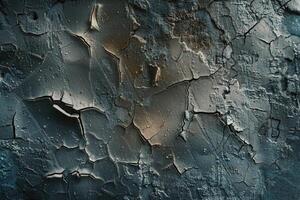 Gritty wall showing cracks in close-up photo