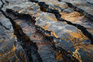 Faults of the earth crust, consequence of the earthquake photo