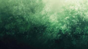 Green background grainy gradient abstract dark light noise texture effect poster banner cover design photo