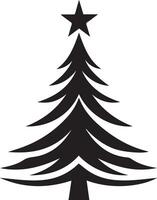 Elegant Black and White Tree Design vector