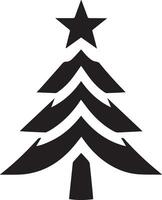 Symmetrical Evergreen Tree in Monotone vector