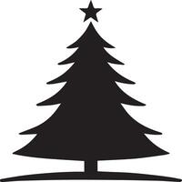 Stylized Festive Tree in Dark Shades vector