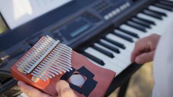 Piano Tuning Tool Used By Man Close Up video