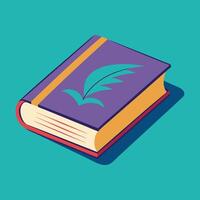 Books with bookmarks vector