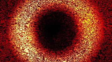 circle Abstract Red and tones lava and magma loopable video