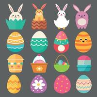 easter day element collection vector