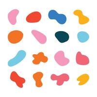 Illustration of Organic Blobs Collection vector