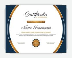 Certificate template. Diploma of modern design or gift certificate. Creative, modern, stylish certificate design. Modern design and modern background vector