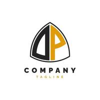 Initial Letter OP Logo Design. Alphabet OP Logo Template vector
