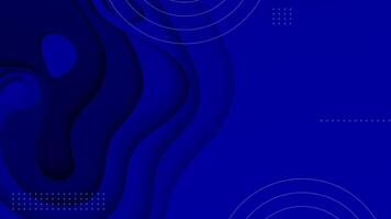 Abstract blue background in paper cut. Modernn 3D layered realistic bending. vector