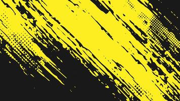 Yellow and black abstract grunge texture background. vector