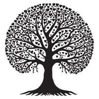 Tree Silhouette outline Design vector