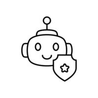 Illustration exploring AI in law enforcement, highlighting governance, ethical challenges, and technological applications in security systems. vector
