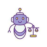 Illustration of AI accountability concepts showcasing transparency, responsibility, governance, ethics, and fairness for artificial intelligence and technology sectors. vector