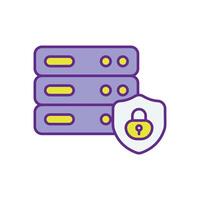 Abstract illustration of data ethics, focusing on privacy, transparency, governance, and responsible management in technology systems. vector