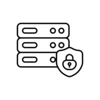 Abstract illustration of data ethics, focusing on privacy, transparency, governance, and responsible management in technology systems. vector