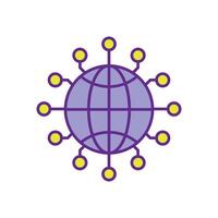 Illustration depicting AI and social impact, focusing on ethics, fairness, transparency, and transformative technologies for society. vector