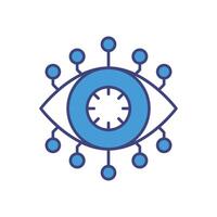 Illustration of AI transparency principles, ethics, accountability, and fairness in artificial intelligence and machine learning technologies. vector