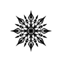 snowflake silhouettes on white Background vector
