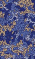 Abstract organic maze pattern textured background vector