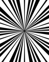 Black and white background abstract radial speed lines vector