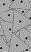 Black and white abstract geometric triangle pattern wallpaper for sublimation print fabric vector