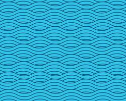 Abstract blue wavy lines pattern background vector