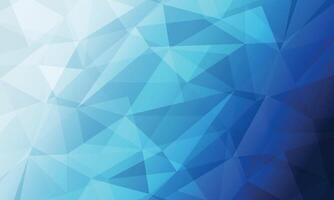 abstract blue gradient low poly triangle pattern modern background vector