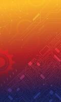 Abstract futuristic high tech modern background vector