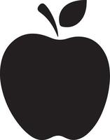 black apple icon on a white background vector
