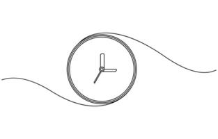 One line art continuous icon vector
