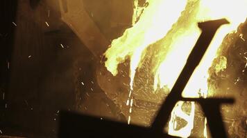 Metalworking and Forging Techniques in a Fiery Furnace of Creativity, Skill, and Laboring Efforts. Stock Clip photo