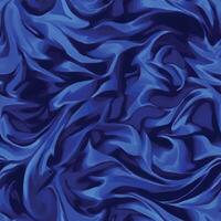 Blue curly waves tracery, colored curved lines, stylized abstract petals pattern. Seamless background. Texture wallpapers for printing on paper or fabric vector