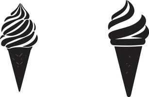 Cone Ice Cream silhouette vector
