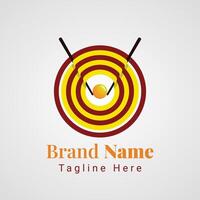 Wifi Noodle Logo, combination of noodle and egg forms wifi or signal logo vector