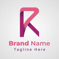 Letter 7R or R7 Monogram Logo, simple combination monogram logo of letter R and Number 7 vector