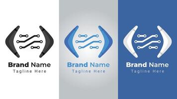 Boomerang Code Logo, combination of 2 boomerangs like code symbol vector