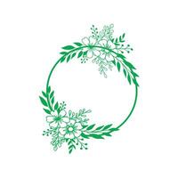 Gardenia Glow Frame vector