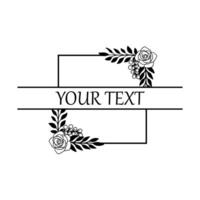 Dahlia Delight Frame vector