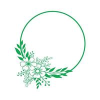 Golden Bloom Border vector