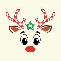 Retro Reindeer Charm vector