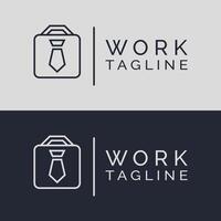 Work logo design template. This logo design is good for your company, brand, identity, business vector
