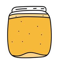 Ghee. hand drawn badge illustration on white background. vector