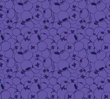 Forest doodle graphic line wild berry. Seamless Pattern with blueberries. Whortleberry close pattern. Seamless print with healthy food dessert. vector