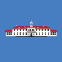 Kota Tua batavia building in java jakarta Indonesian Landmark vector