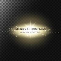 Christmas and New Year Glowing bokeh background with shiny elements and particles overlay effect. Magic luxury holiday background backing, banner, promo, greeting card. illustration vector