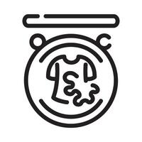 sign Line Icon White Background vector