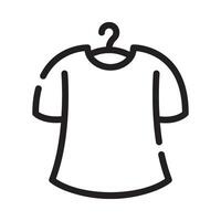 clothes Line Icon White Background vector